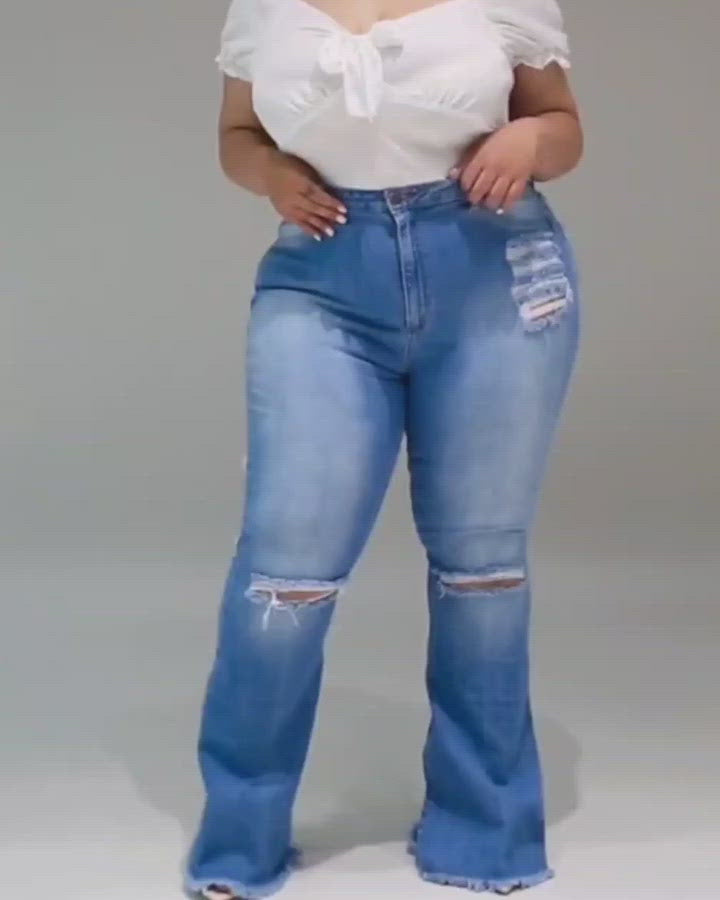Bad Bitch Distress Jeans